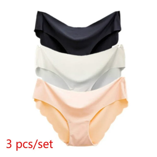 3-Pack Solid Seamless Nylon Panties