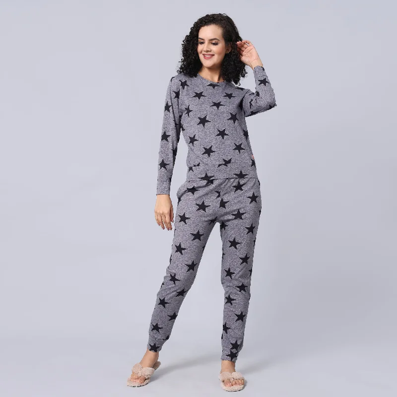 Evolove Grey Super Soft Most Comfortable Pajama Set