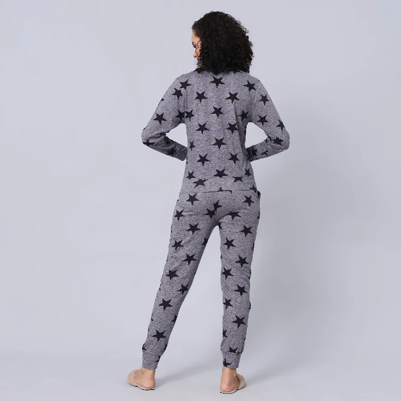 Evolove Grey Super Soft Most Comfortable Pajama Set