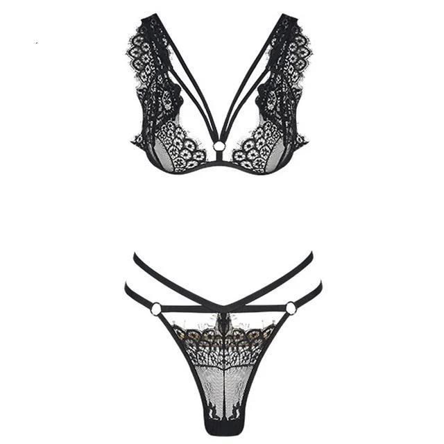 Lace Wireless Fashioned Intimates Set