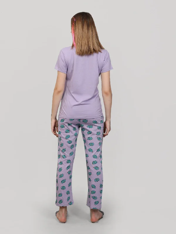 Pajama set Light purple 100% Cotton