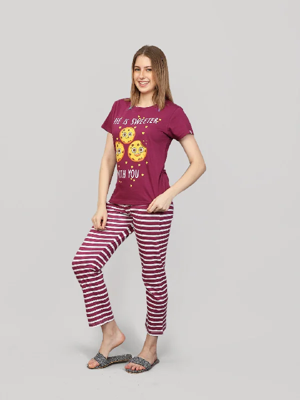 Pajama set Wine 100 % cotton