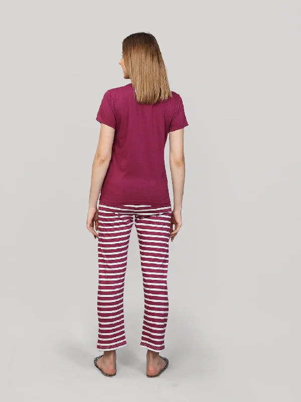 Pajama set Wine 100 % cotton