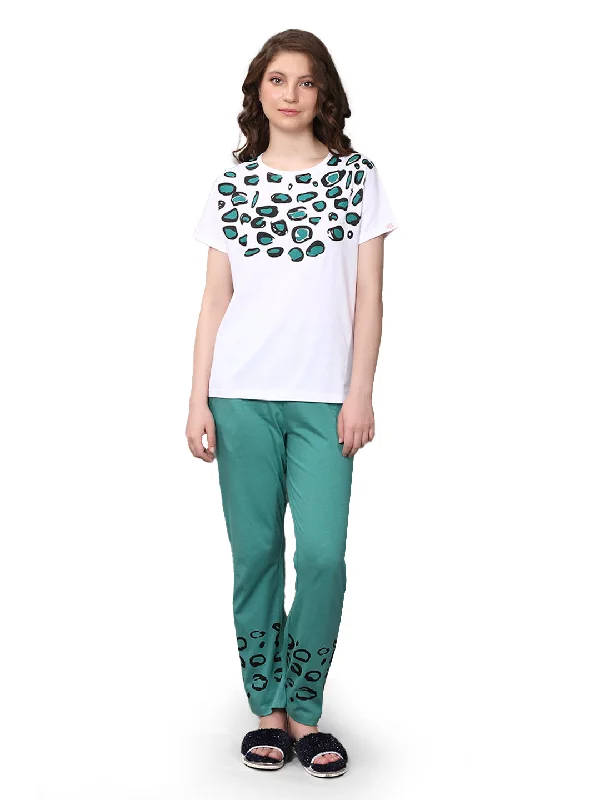 Pyjama set Green 100% Cotton