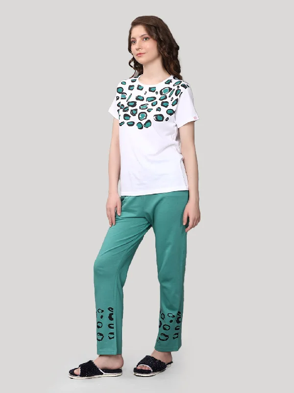 Pyjama set Green 100% Cotton