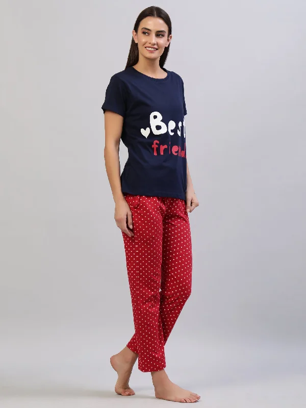 Pyjama set Navy 100% cotton