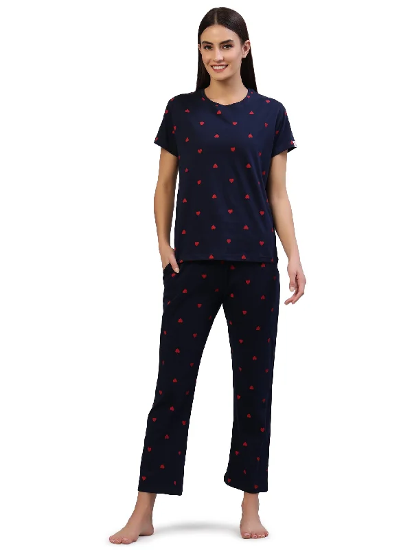 Pyjama set Navy 100% Cotton