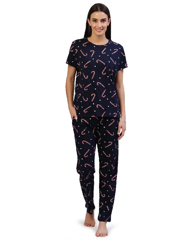 Pyjama set Navy 100% Cotton