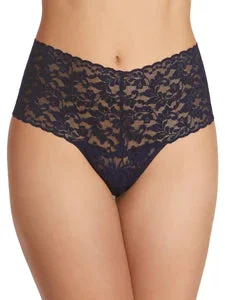 Retro Lace High-Waisted Thong