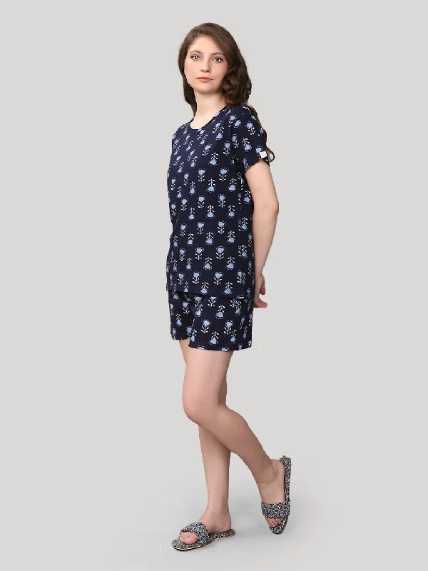 Shorts set Navy 100 % cotton