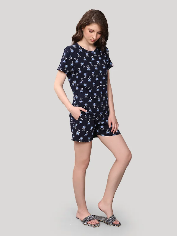 Shorts set Navy 100 % cotton