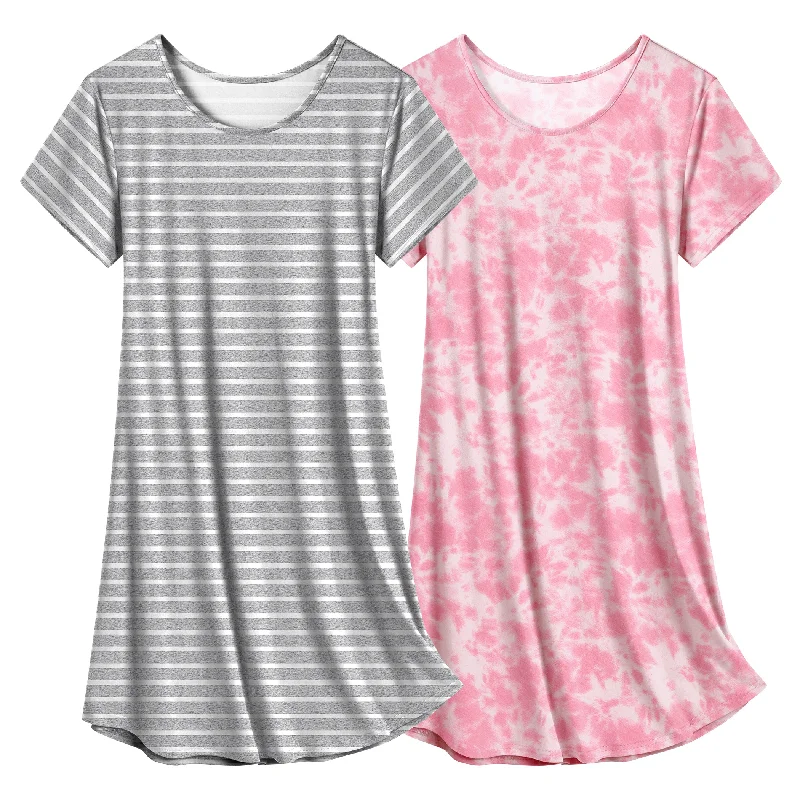 Soft 2 Pack Short Sleeve Nightgowns