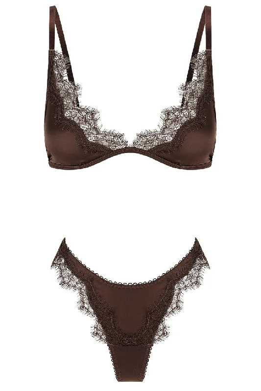 Sorrento Bralette Set Espresso