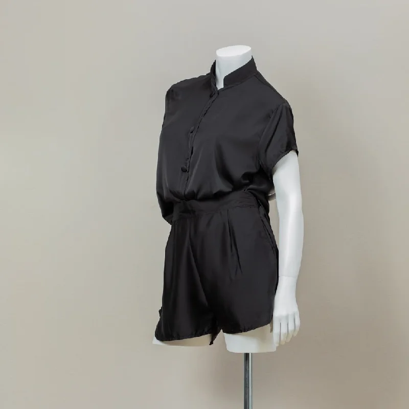 Beltza Black Short Sleeve Blouse