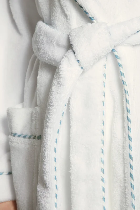 Cosy Shower Bathrobe Weiss