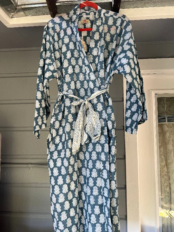 Floral Kaladera Block Print Kimono (Unisex)