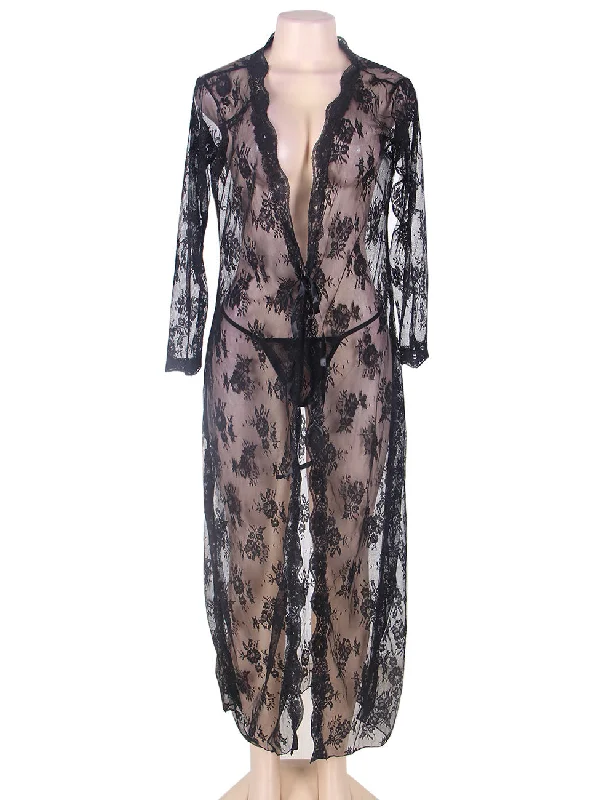 RAW's 'Forever After' Lace Robe (BRIDAL)