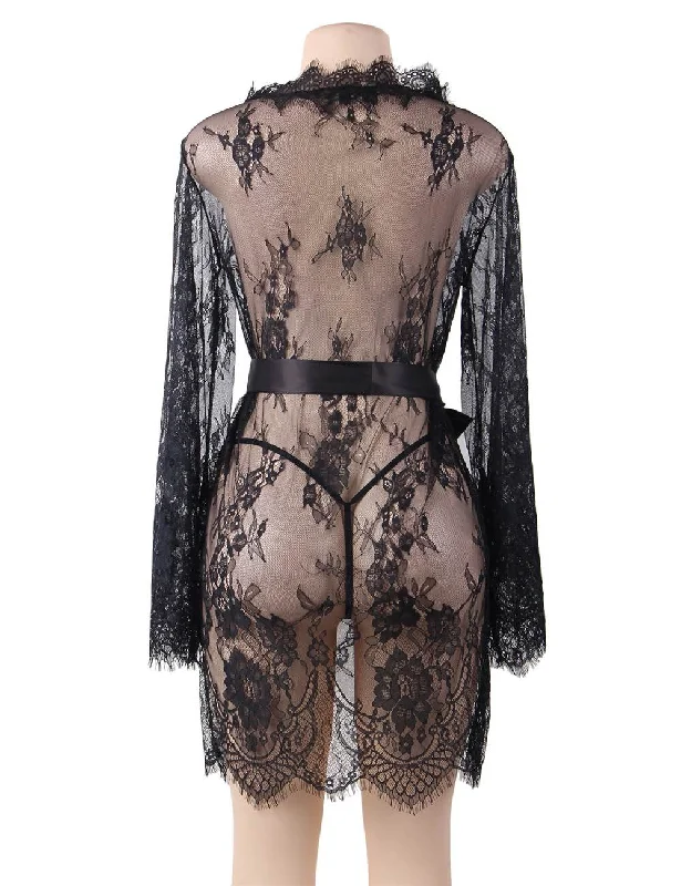 RAW's 'Forever After' Lace Robe (BRIDAL)