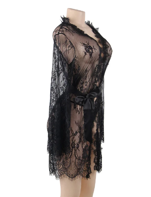 RAW's 'Forever After' Lace Robe (BRIDAL)