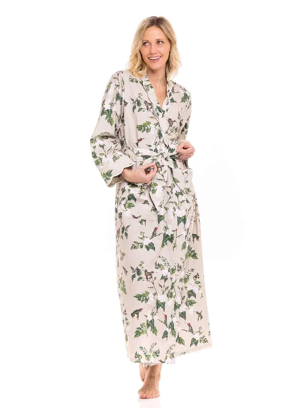 Tan Hummingbird Classic Robe