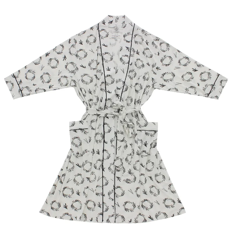 Wreaths Women's Bamboo Robe