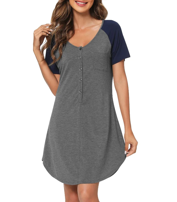 Dark Heather Grey/Navy / XXL / 95% Viscose from Bamboo, 5% Spandex