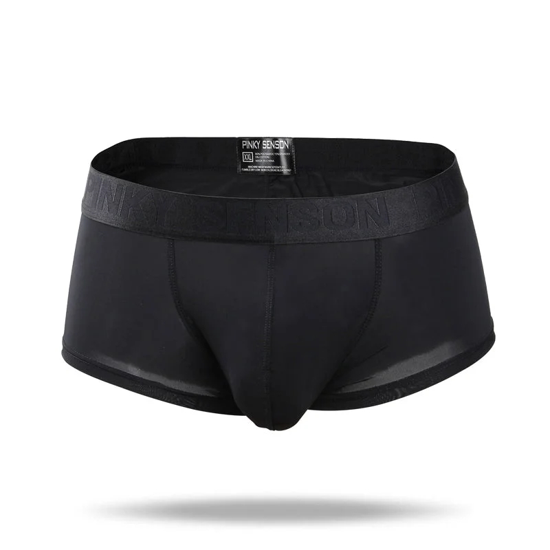 2023 Men's Thin Low-Rise Ice Silk Boxer Briefs