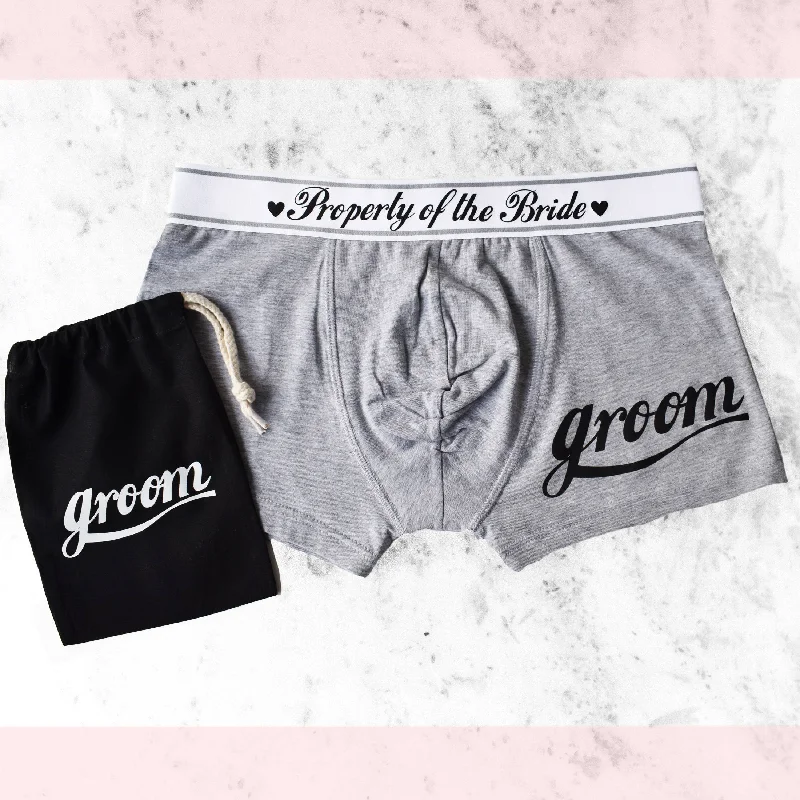 Groom, Property Of The Bride Boxer Briefs