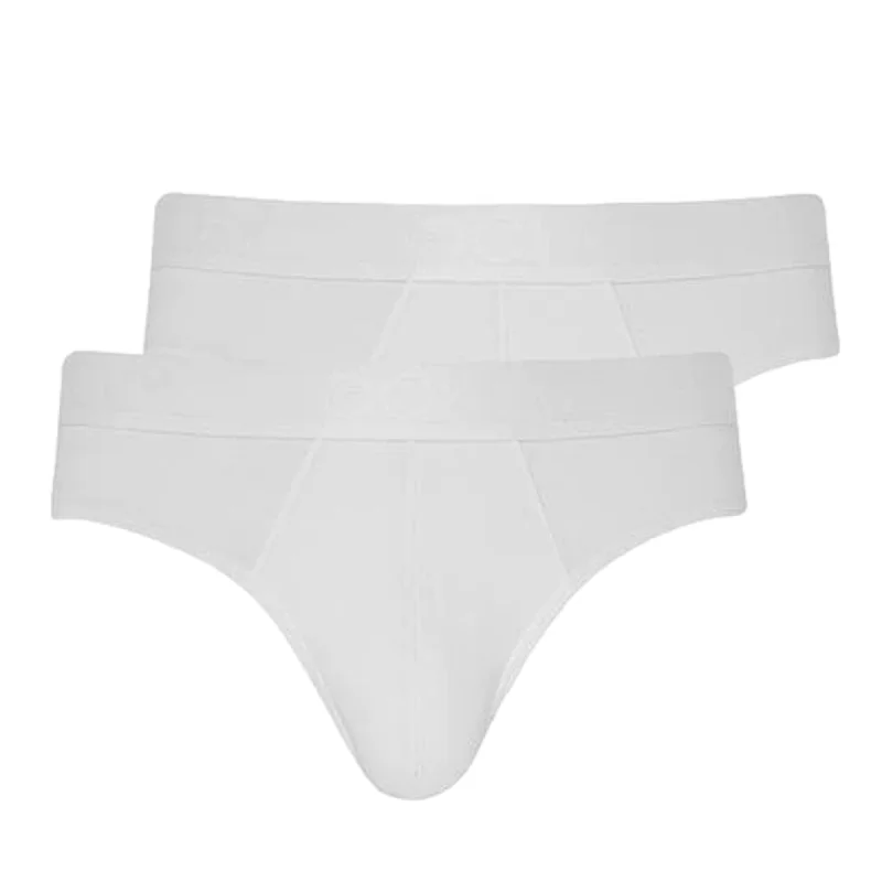 Jockey 24/7 Microfibre Air Brief 2 Pack - White