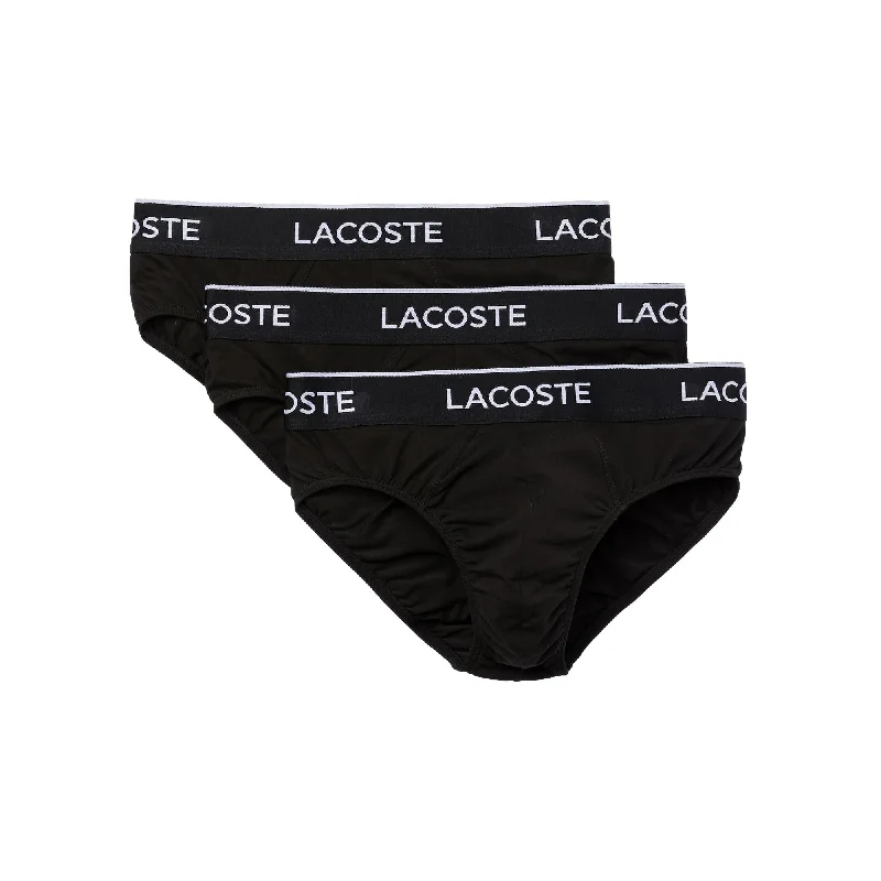 Lacoste Casual Briefs 3 Pack - Black