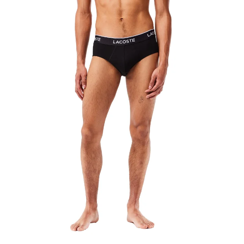 Lacoste Casual Briefs 3 Pack - Black