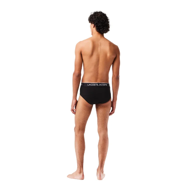 Lacoste Casual Briefs 3 Pack - Black