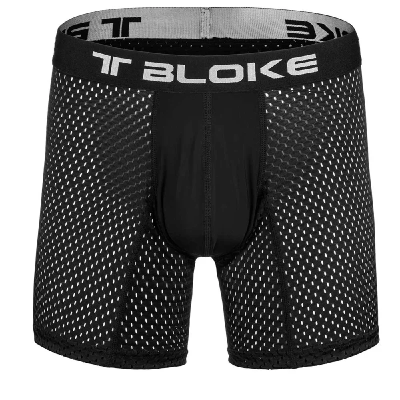 Men’s Black Mesh Boxer Briefs - T Bloke