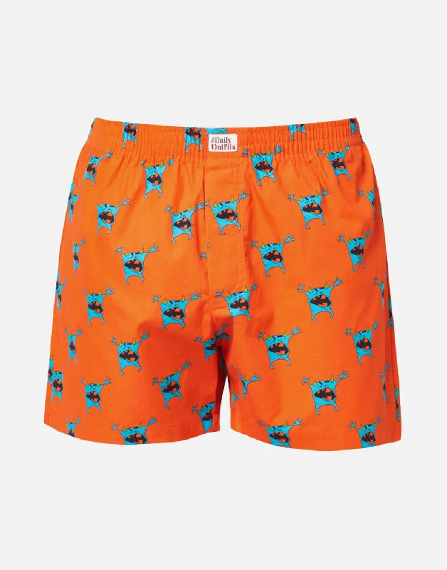 Monster Head Cotton Woven Boxers