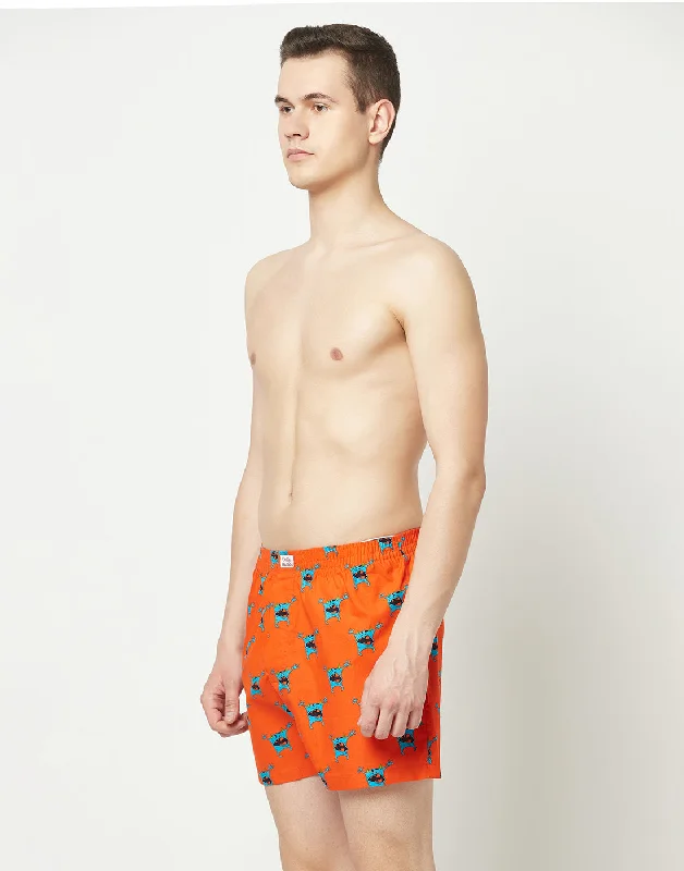 Monster Head Cotton Woven Boxers