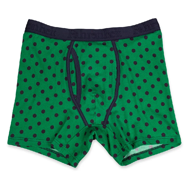 Newman Boxer Brief | Polka Dot Green/Navy