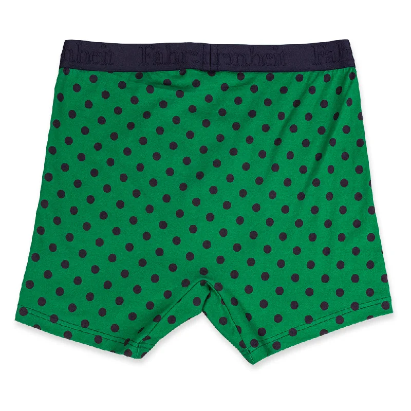 Newman Boxer Brief | Polka Dot Green/Navy