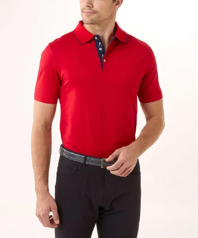 Signature 100% Mercerized Cotton Solid Polo Shirt with Tipping