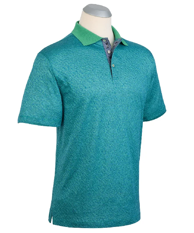 Heritage Italian Cotton Jacquard Polo Shirt