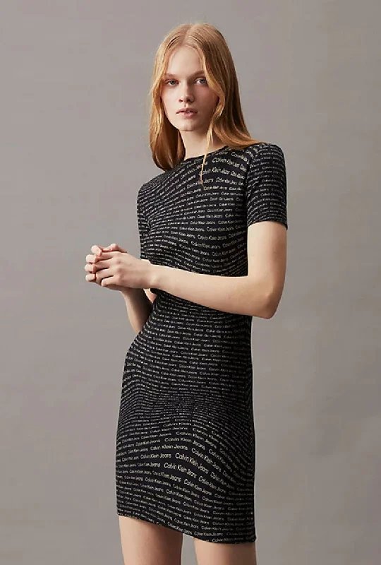 CALVIN KLEIN AOP DRESS