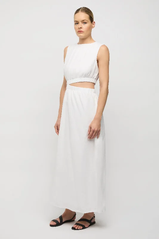 Camile Linen Cut-out Dress