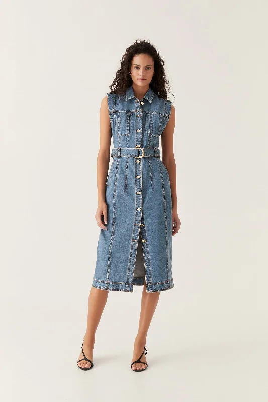 Darcie Denim Midi Dress