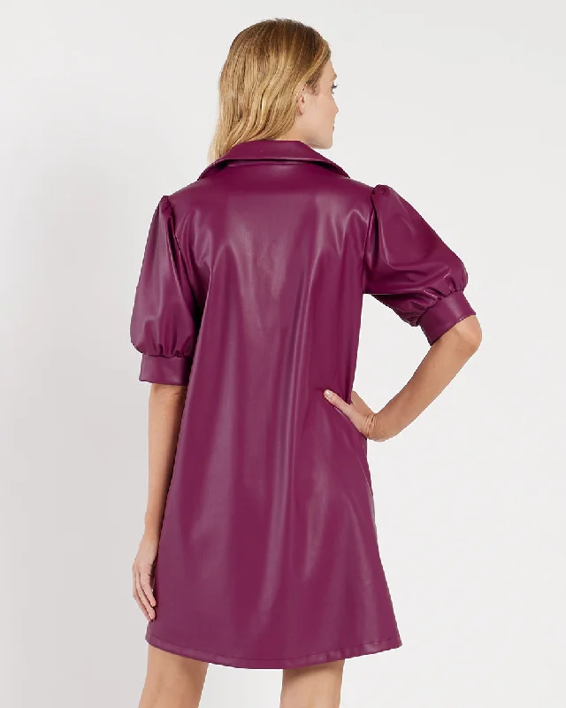 Emerson Dress - Faux Leather