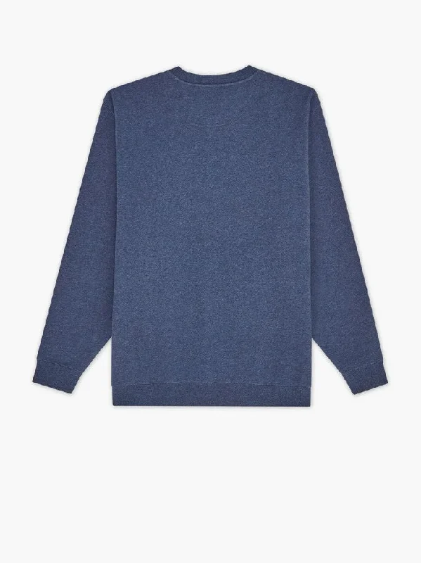 RMW Script Crew Neck Fleece - Dark Blue Marle