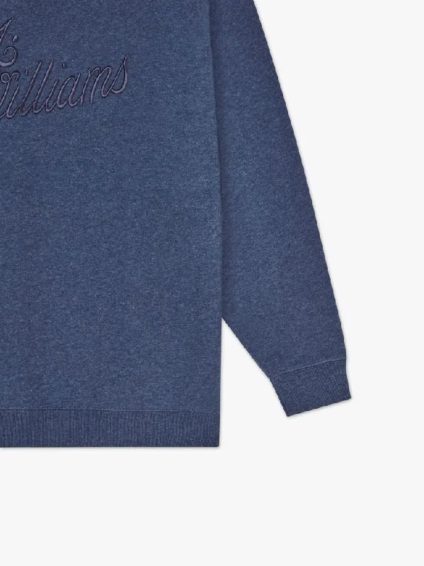 RMW Script Crew Neck Fleece - Dark Blue Marle