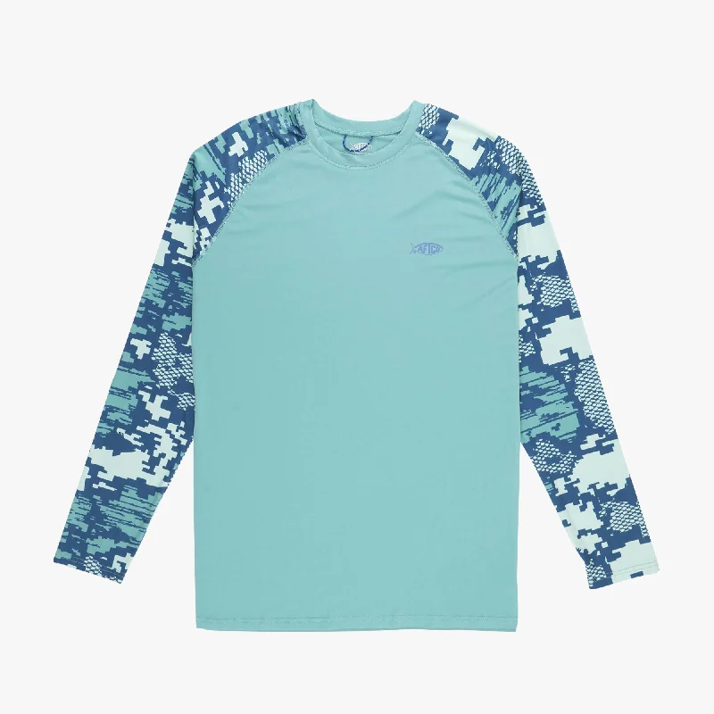 Teal Digi Camo / S