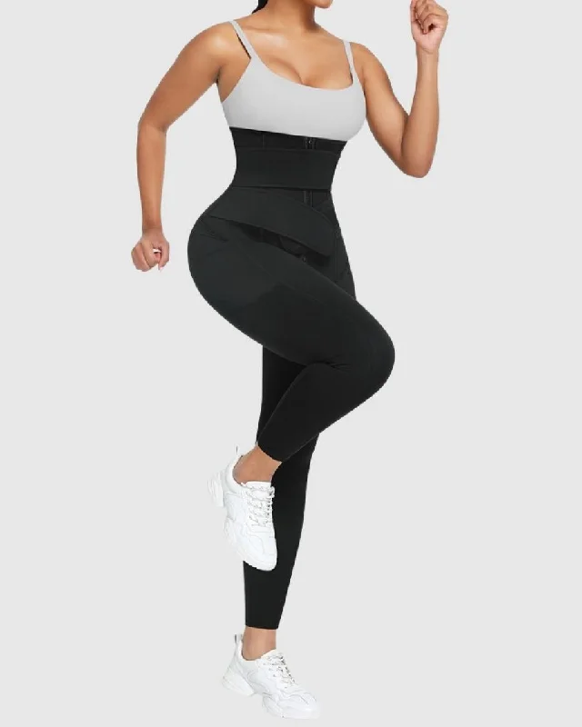 Sauna Double Band Compressing Leggings