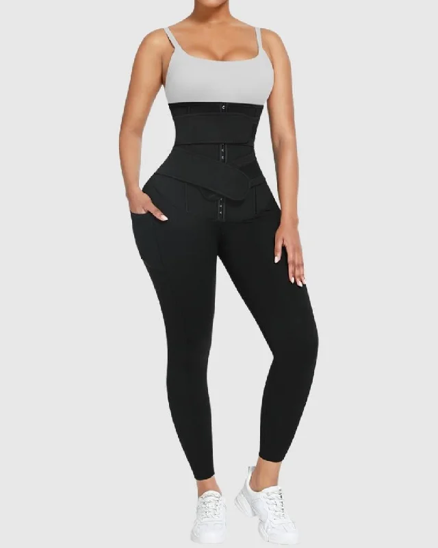 Sauna Double Band Compressing Leggings