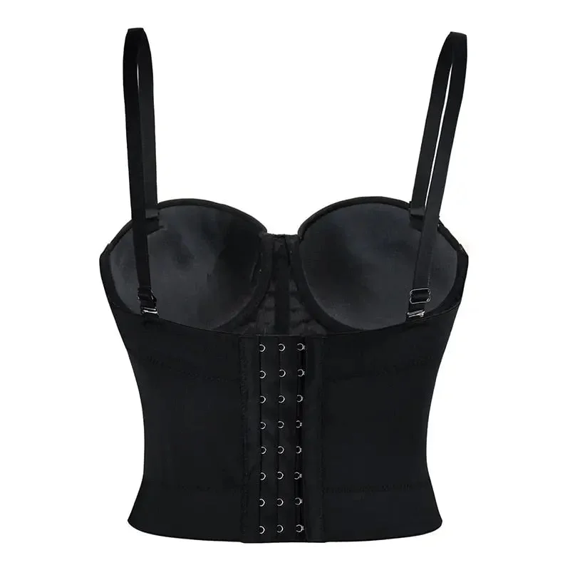 HLS Leather Corset Bralette Top