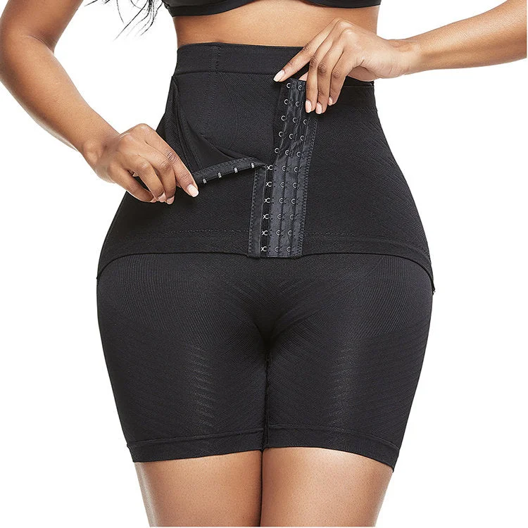 Women's Black High Waist Tummy Control Shapewear Waist Trimmer Girdle Slimming Body Shapewear Corset